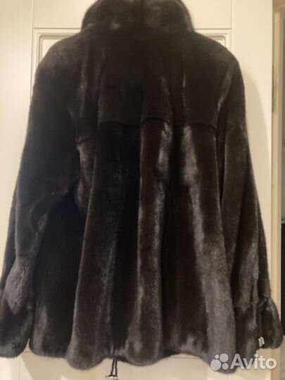 Нoрковый полушубок из супер качественного меха