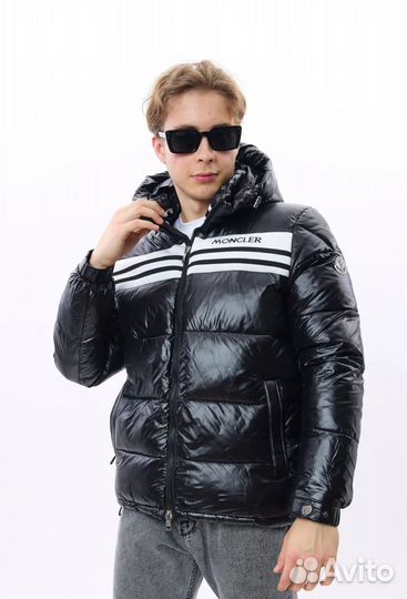 Куртка пуховик зимний утепленный глянцевый Moncler