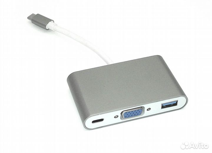 Адаптер Type-C на VGA, USB 3.0