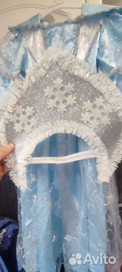 Костюм снегурочки с кокошником