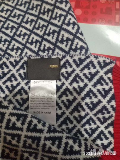 Комплект Fendi шапка, шарф для девочки на 1-2 года