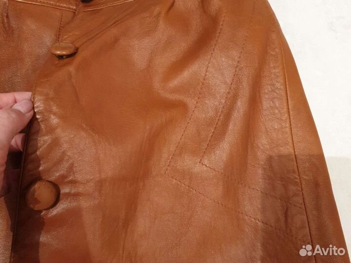 Кожаная юбка натуральная