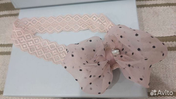 Повязка и носочки для девочки