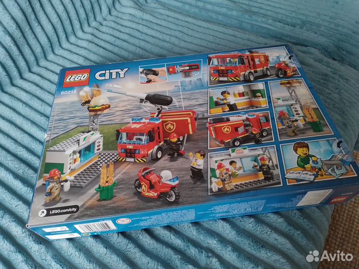 Конструктор lego City Пожар в бургер-кафе 60214