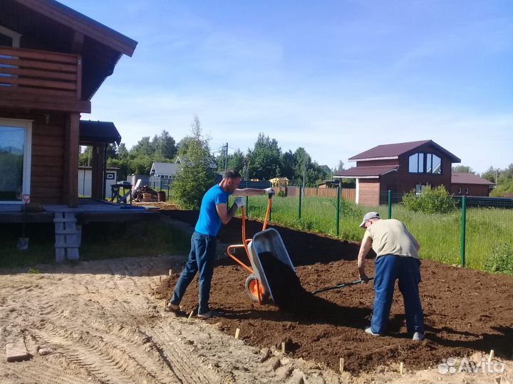Разнорабочие. Копка траншей и колодцев