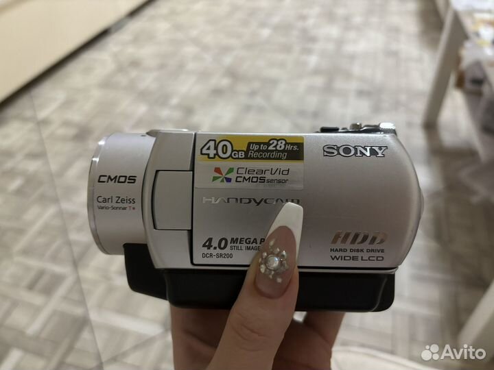 Видеокамера + сумка sony dcr-sr200e