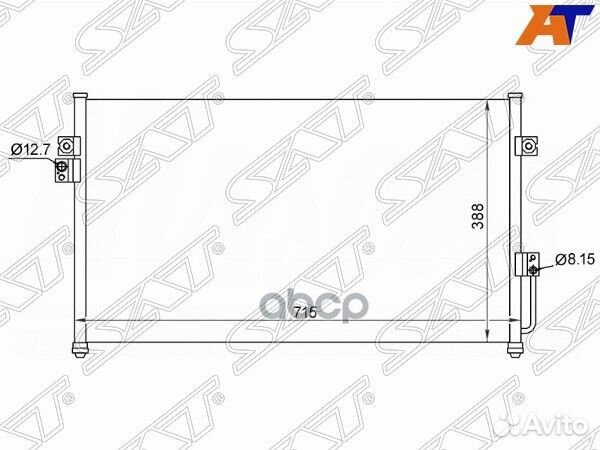 Радиатор кондиционера Hyundai Terracan 01-07