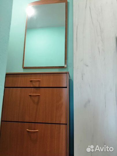 Обувница в прихожую с зеркалом