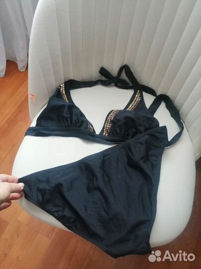 Купальник женский раздельный черный