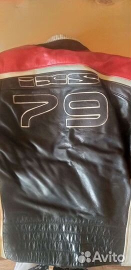 Кожаная куртка д/л мотоциклистов