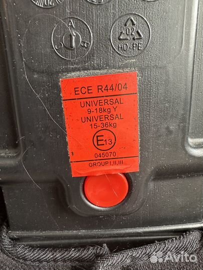 Детское автокресло 9 до 18 кг