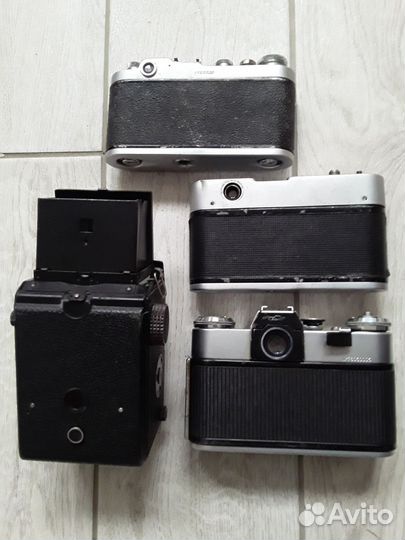 Фотоаппараты СССР, на запчасти, одним лотом
