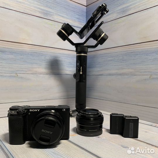 Sony a6300+ обьективы+ стадикам