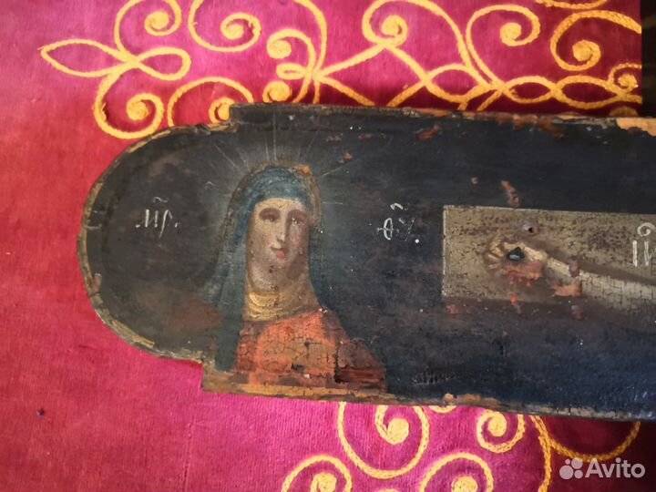 Крест Распятие Православный напрестольный 18 век