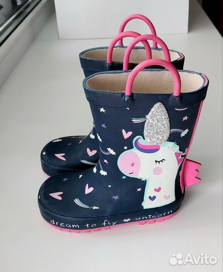 Детские резиновые сапоги 25 размер