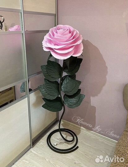 Роза - светильник напольный 