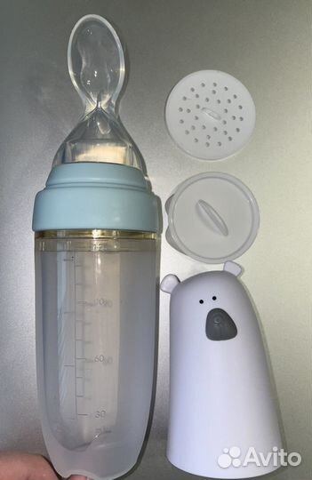 Бутылочка-ложка для прикорма новая