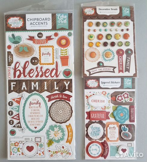 Набор бумаги скрапбукинг