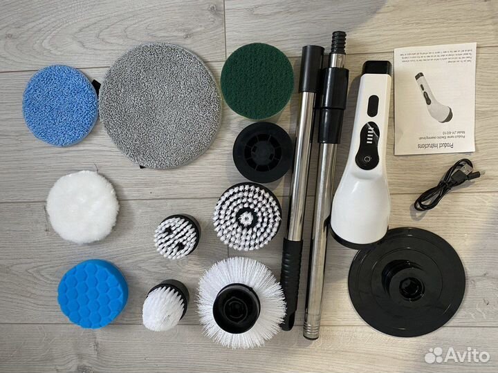 Щетка для уборки электрическая с насадками