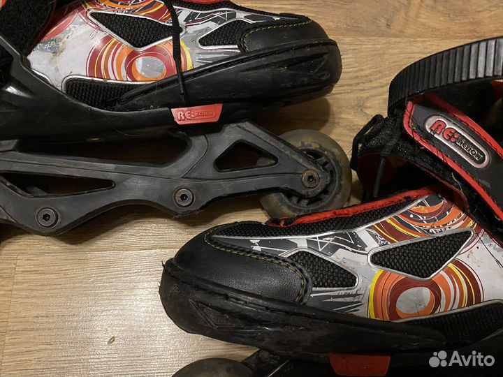 Роликовые коньки reaction, раздвижные 36-41