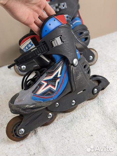 Детские подростковые раздвижные ролики 36-40