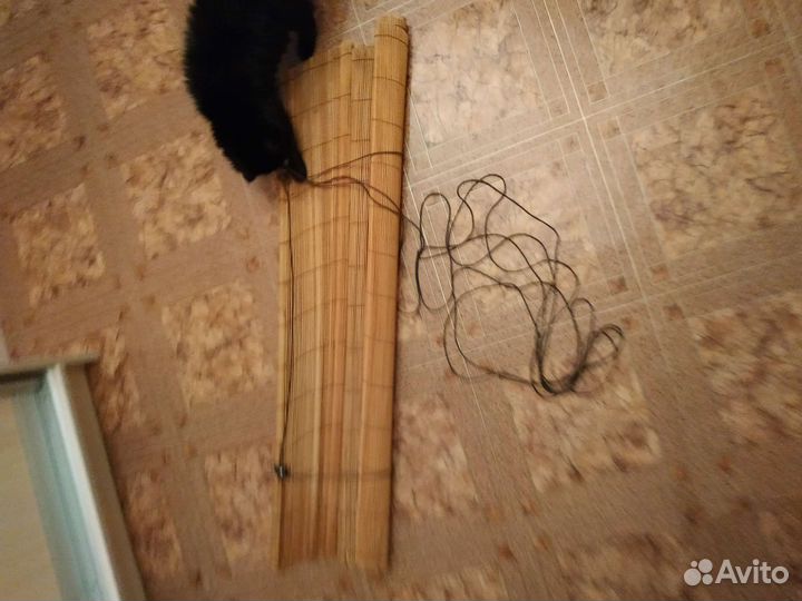 Бамбуковая штора на окно от солнца