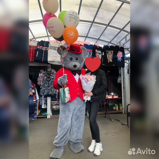 Ростовые куклы Мишка Тедди и Зайка Поздравления