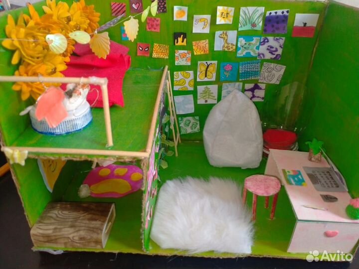 Миниатюрный домик ручная работа