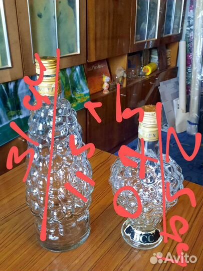 Бутылка фигурная гроздь скрипка высокая