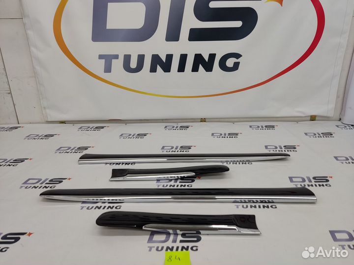 Молдинги дверей Prado 150 Стиль Lexus GX460 Black