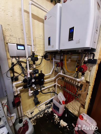 Монтаж систем отопления и электрики