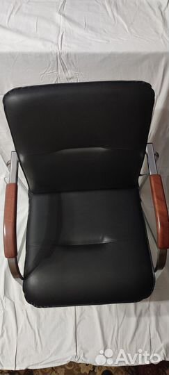 Стул на раме Самба chrome V-4 1.031 черный кожзам