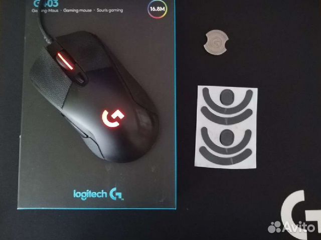Игровая мышь logitech g403 prodigy+коврик g240