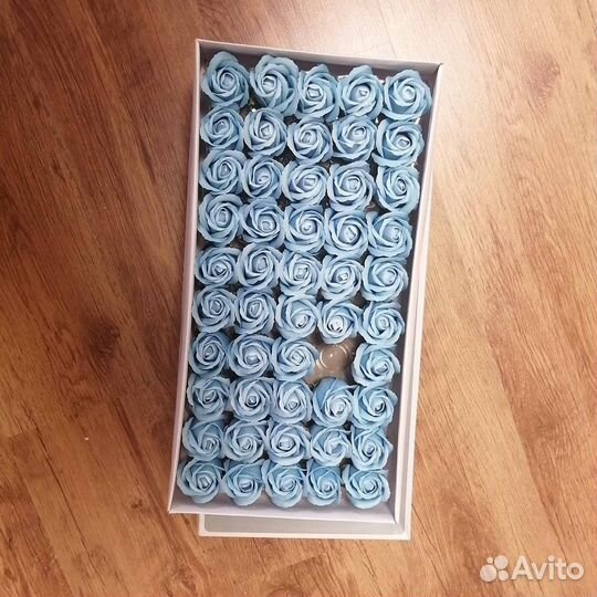 Мыльные розы в коробке