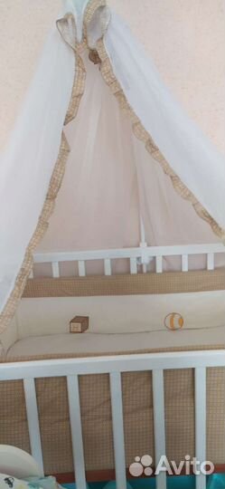 Бортики с балдахином и держать для балдахина