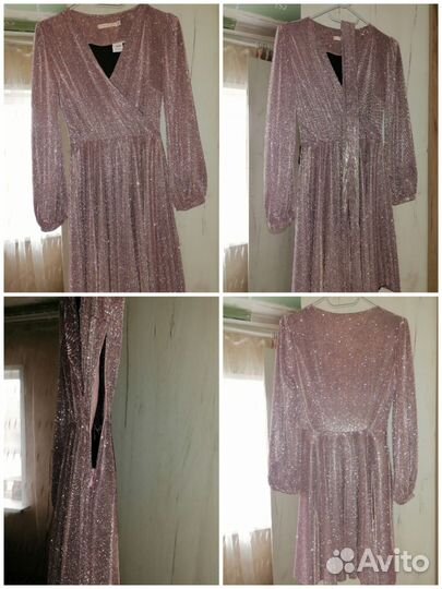 Платье женское праздничное с блёстками
