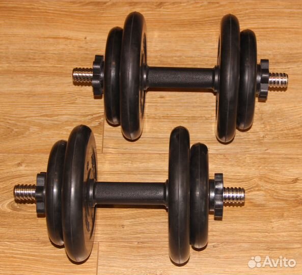 Гантели Обрезиненные 2 шт - по 17 кг