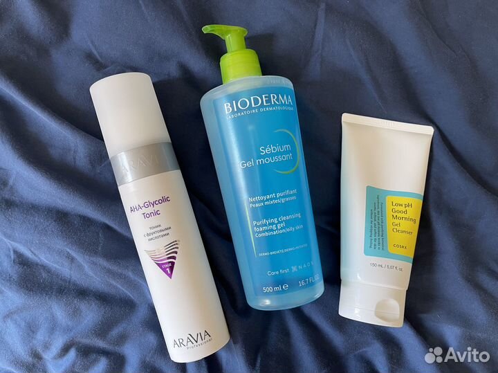 Уход для жирной кожи Aravia, Cosrx, Bioderma