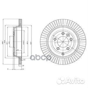 Диск тормозной BG4020C Delphi