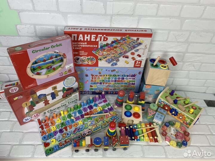 Деревянные развивающие игрушки монтессори