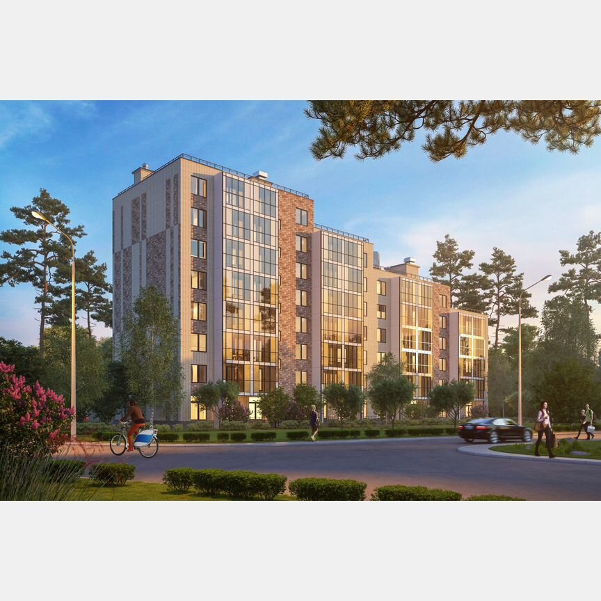 1-к. апартаменты, 35,8 м², 1/8 эт.