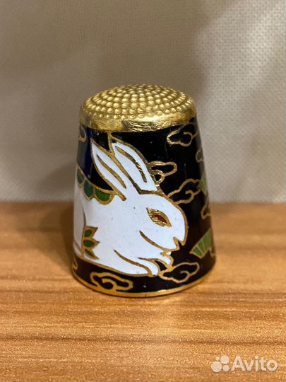 Напёрсток латунь, эмаль клуазоне