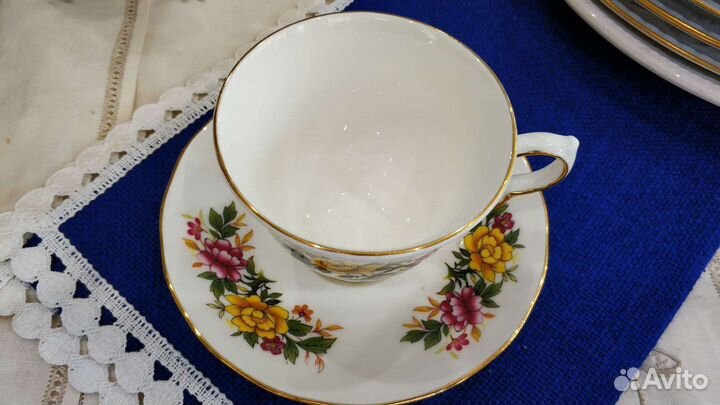 Чайная/кофейная пара Англия, Queen Anne