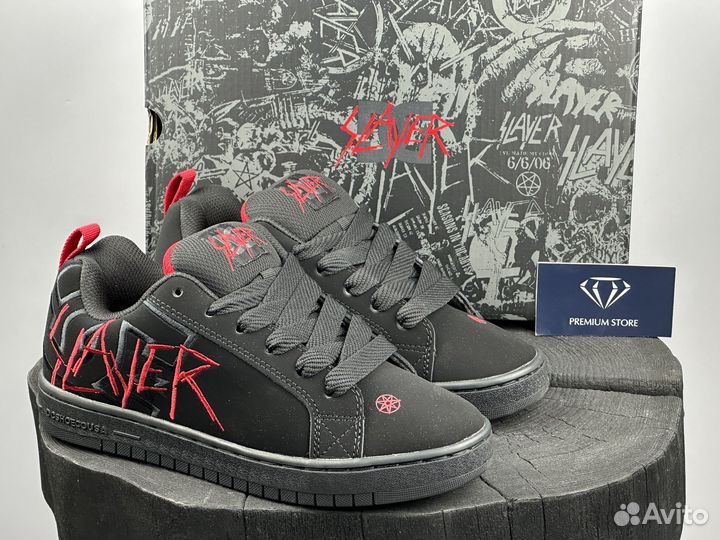 Кроссовки DC x Slayer CT Graffik Shoes Black Red