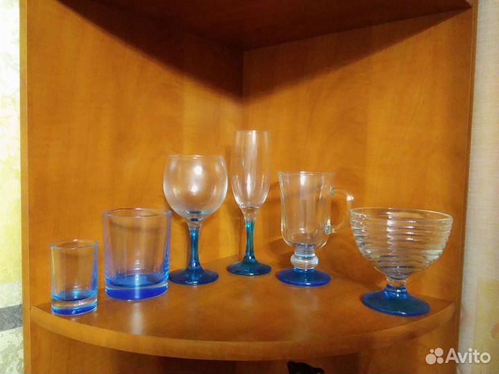 Бокалы в ассортименте 12шт.Салфетки в подарок