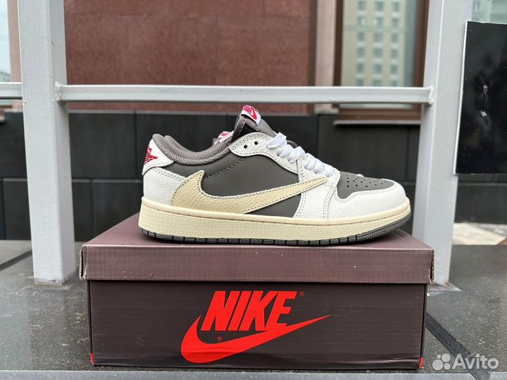 Кроссовки Cactus Jack x Air Jordan 1 Low 42 размер