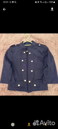 Школьный пиджак для девочек 122 128