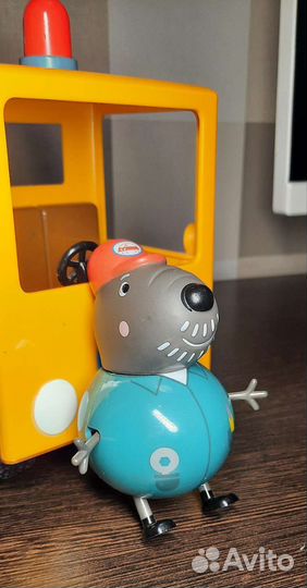 Свинка пеппа. Машинка погрузчик. Дедушка и внук