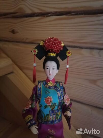 Китайская интерьерная кукла, японка, кимоно