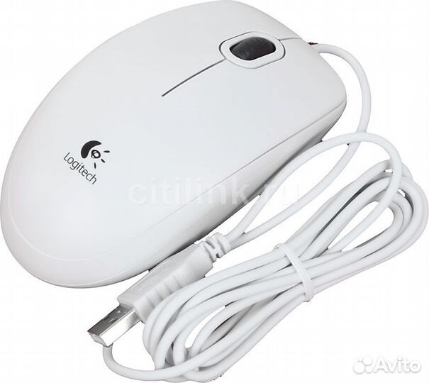 Мышь Logitech B100, оптическая, проводная, USB